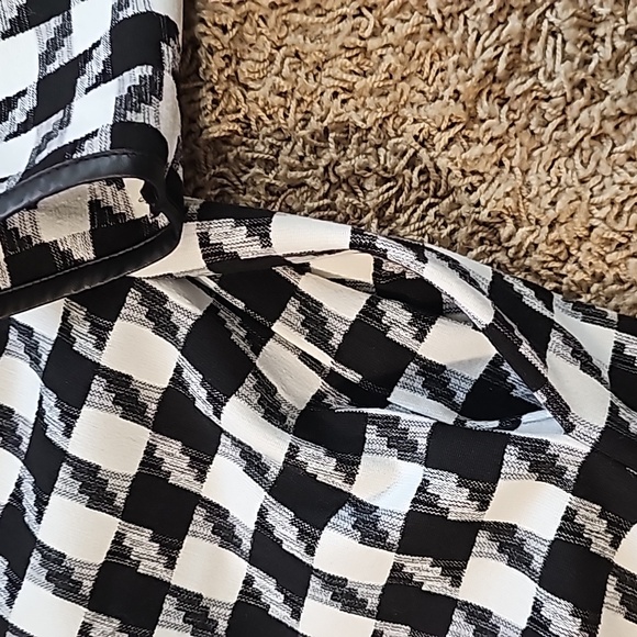 The Limited Houndstooth Open Jacket Duster Pockets Small 4 - Picture 5 of 6